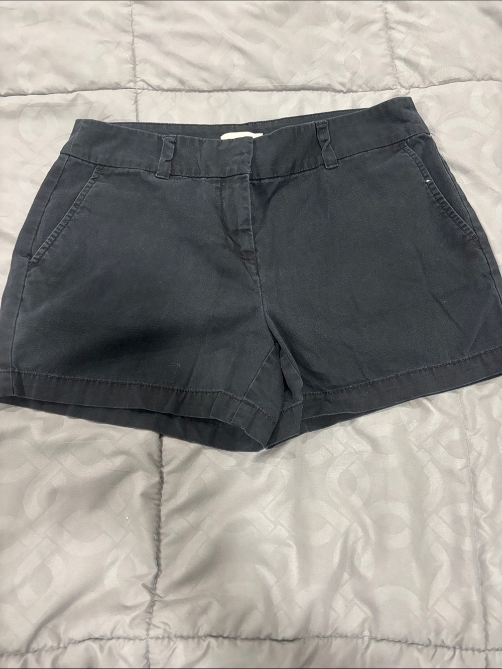 LOFT Navy Chino Bermuda Shorts